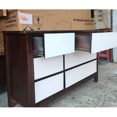 Oak 05 : Tủ Gổ Sồi 06 Ngăn Kéo Ngang